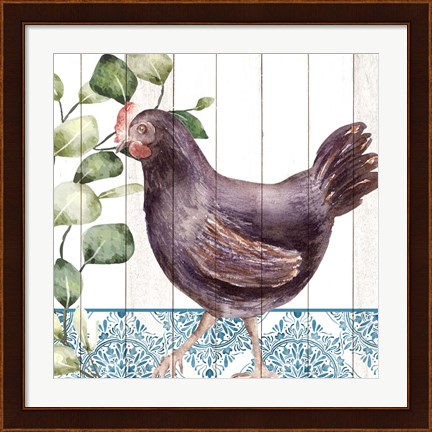 Framed Poultry Farm 3 Print