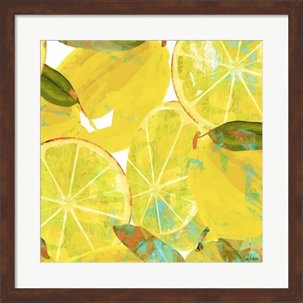 Framed Tropical Orchard 5 Print