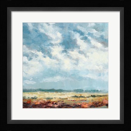 Framed Cloudy and Blue Print