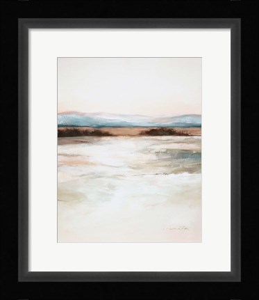 Framed Distant Blues Print