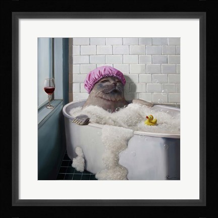 Framed Bubble Bath Print
