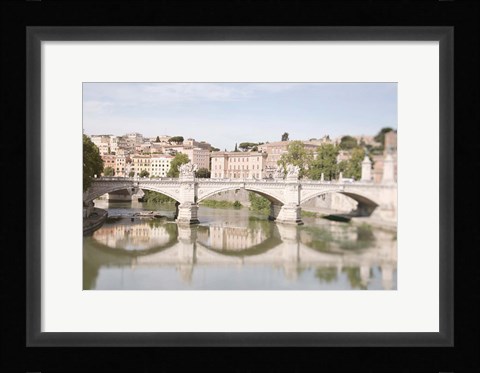 Framed Moments in Rome by the Tiber Print