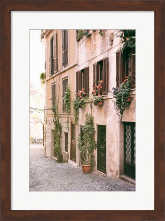 Framed Rustic Roman Street Print