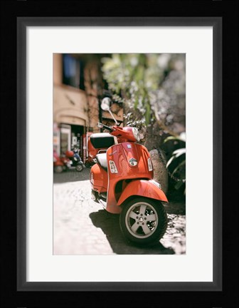 Framed When in Rome Ride A Vespa Print