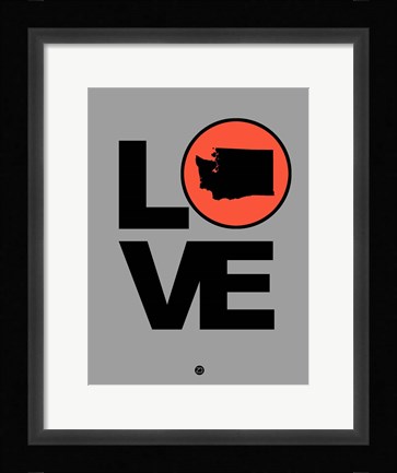 Framed Love Washington Print