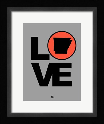Framed Love Arkansas Print