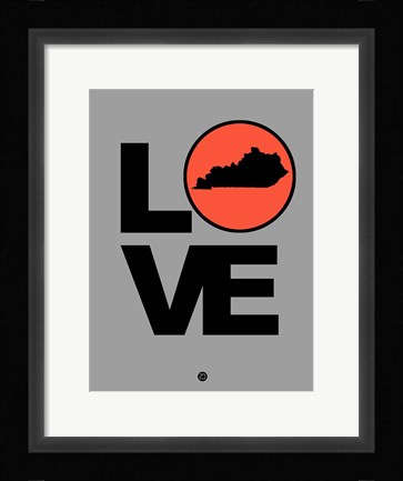 Framed Love Kentucky Print