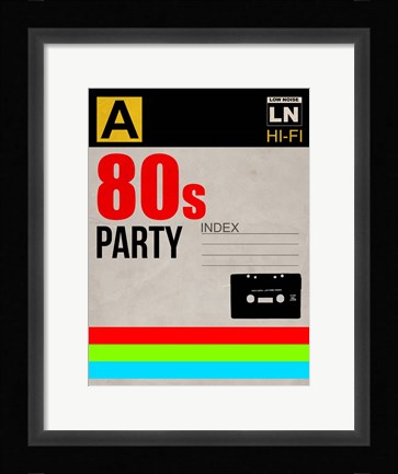 Framed 80's Party Print