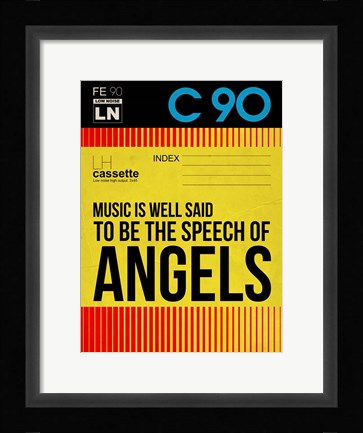 Framed Music is a speech of Angels Print