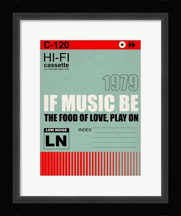 Framed Music of Love Print