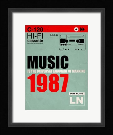 Framed Music Is The Universal Language Of Mankind Print