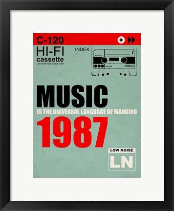 Framed Music Is The Universal Language Of Mankind Print