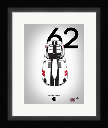Framed 1962 Jaguar E-Type Print