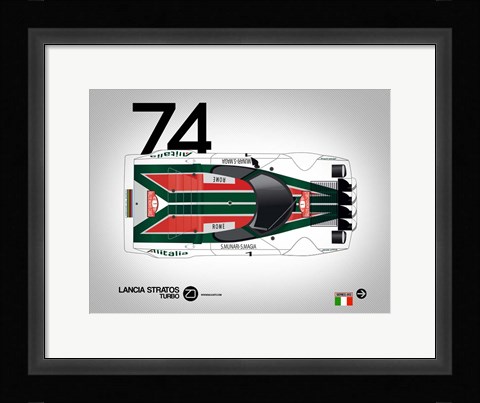 Framed 1974 Lancia Stratos Turbo Print