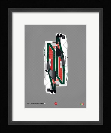 Framed 1974 Lancia Stratos Print