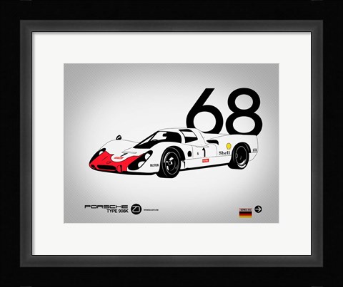 Framed 1968 Porsche 908 Print