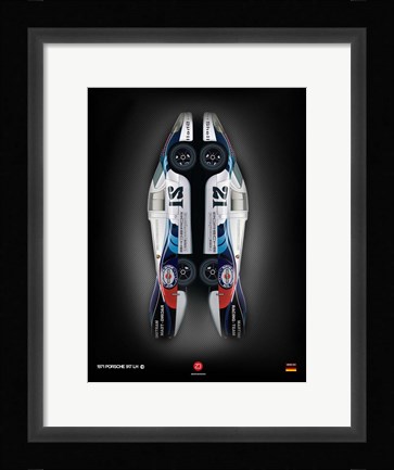 Framed 1971 Porsche 917 Martini Rossi II Print
