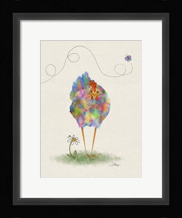 Framed Fantasia Hen Print