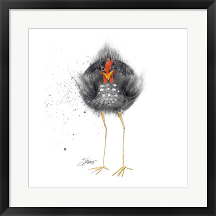 Framed Hell Chicken Print