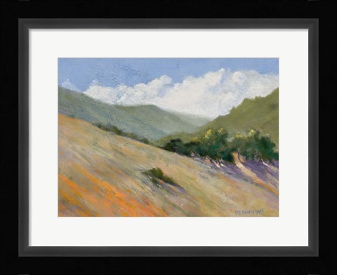 Framed Old Toll Road, Calistoga Print