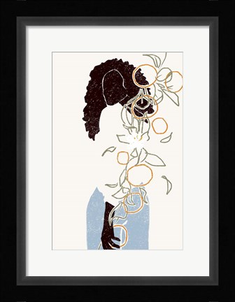 Framed Orange Picking Print