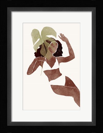 Framed Swimsuit III Print