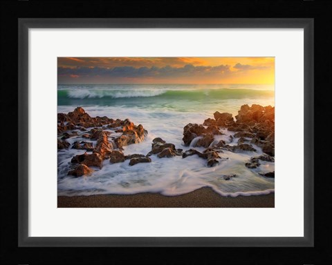 Framed Approaching Wave Print