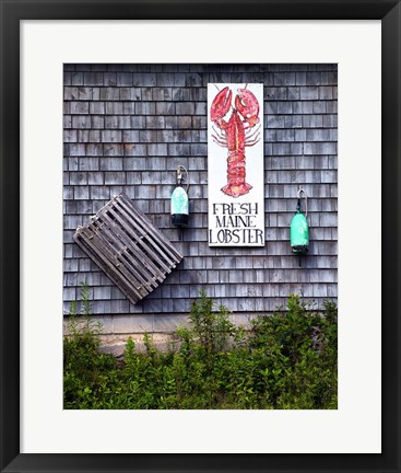 Framed Fresh Maine Lobster Print
