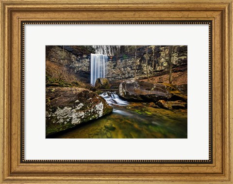 Framed Cloudland Canyon Cascade Print