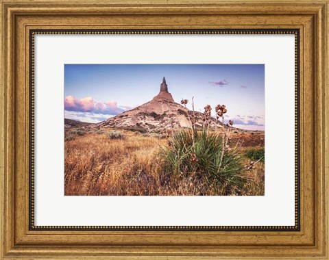 Framed Chimney Rock Sunrise Print