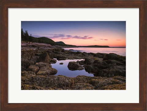 Framed Sunrise at Ocean Path Print