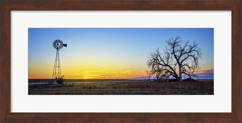 Framed Sand Hills Sunrise Print