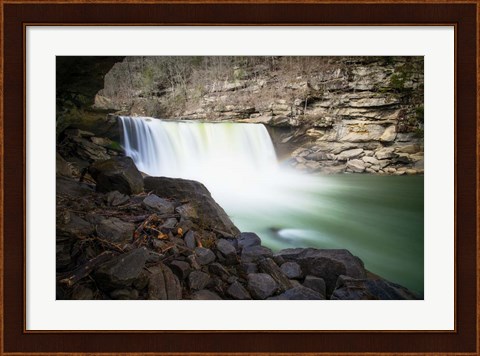 Framed Below Cumberland Falls Print