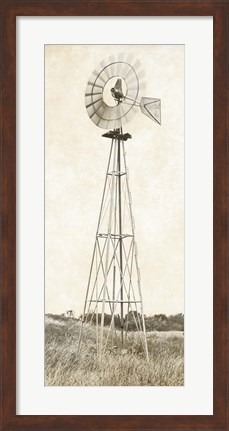 Framed Vintage Wind Power Print
