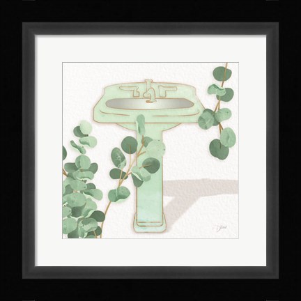 Framed Mint Sink 1 Print