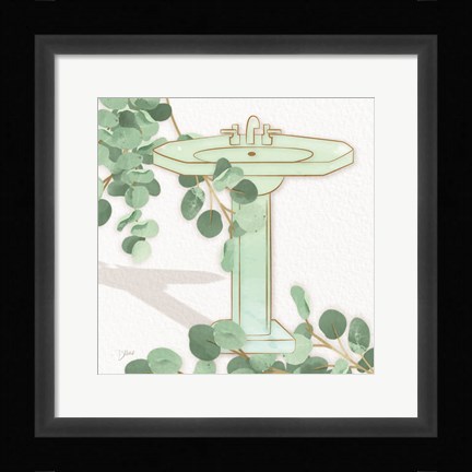 Framed Mint Sink 2 Print
