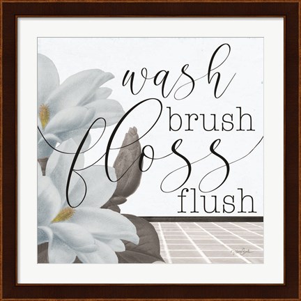 Framed Powder Wash Brush Print