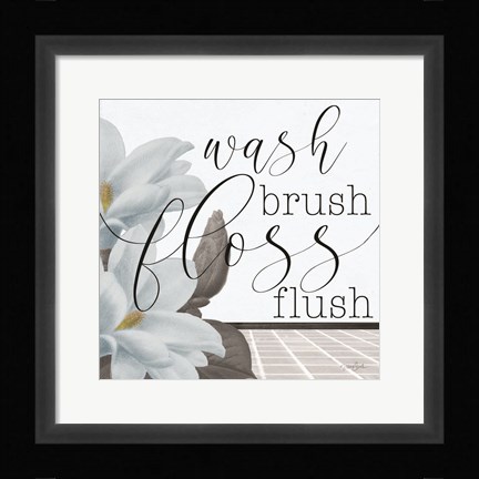 Framed Powder Wash Brush Print