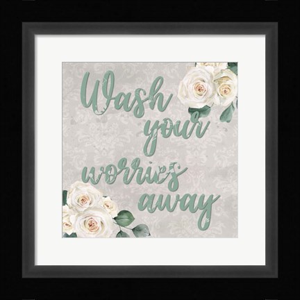 Framed Carefree Bath 2 Print