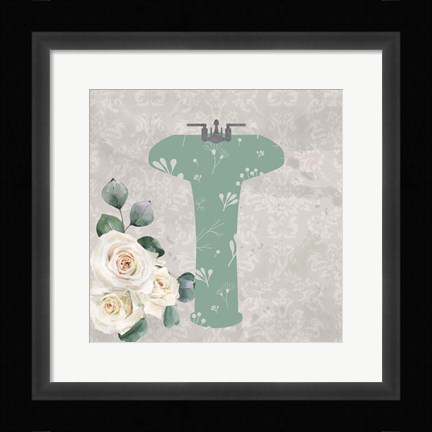 Framed Carefree Bath 3 Print