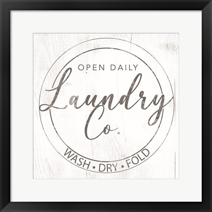 Framed Laundry 1 Print