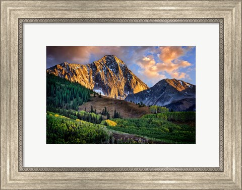 Framed Capitol Peak at Dusk Print