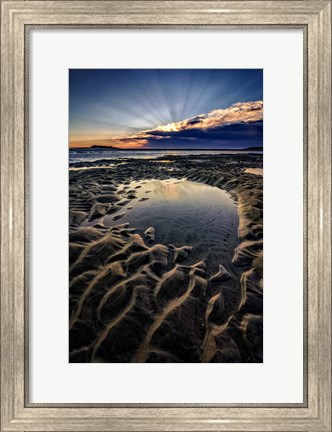 Framed Popham Beach Sunrise V Print