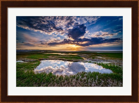 Framed Paines Creek Reflections Print