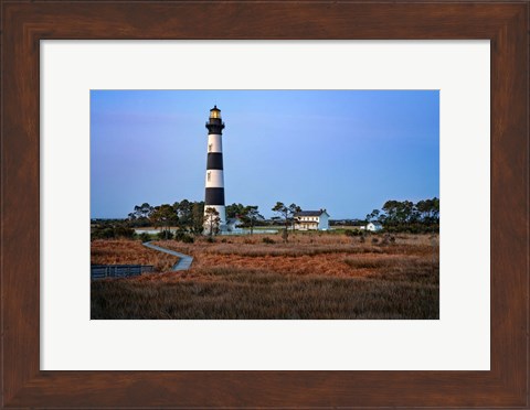 Framed Morning at Bodie Island Lighthouse Print