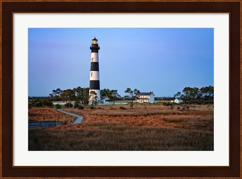 Framed Morning at Bodie Island Lighthouse Print