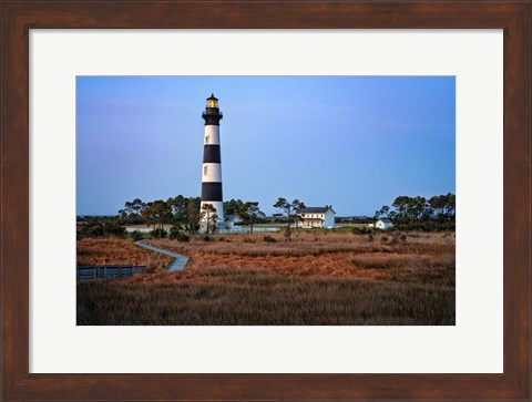 Framed Morning at Bodie Island Lighthouse Print