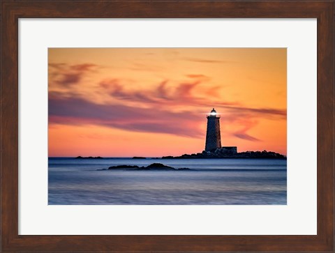 Framed Whaleback Lighthouse Print