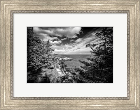 Framed Autumn Afternoon At West Quoddy Head Print