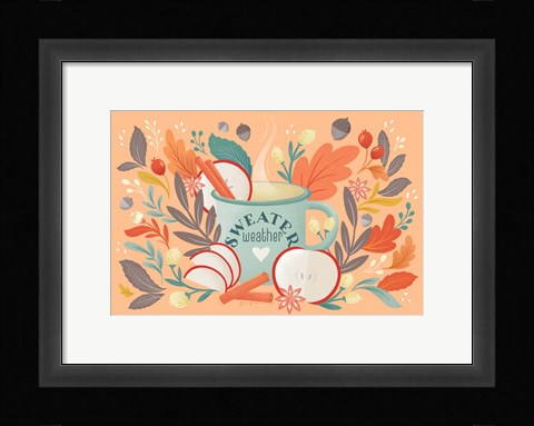 Framed Sweater Weather I Print